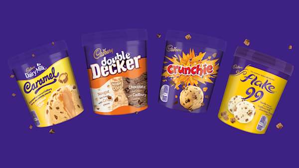Cadbury ice cream tubs hero