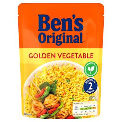 Ben's Original Golden Vegetable Microwave Rice 250g Ben's Original Golden Vegetable Microwave Rice 250g