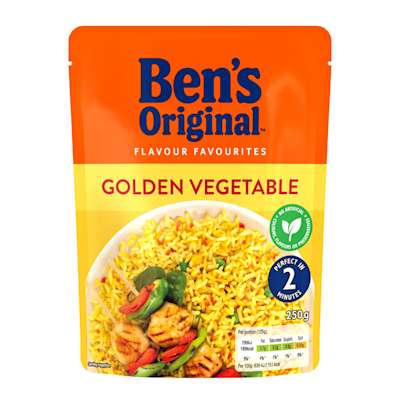 Ben's Original Golden Vegetable Microwave Rice 250g Ben's Original Golden Vegetable Microwave Rice 250g