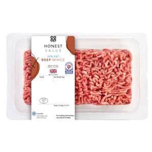 Co-op Honest Value British Beef Mince 500g Co-op Honest Value British Beef Mince 500g