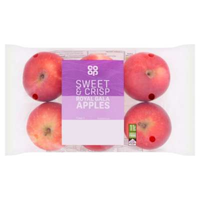 Co-op Royal Gala Apples 6pk Co-op Royal Gala Apples 6pk