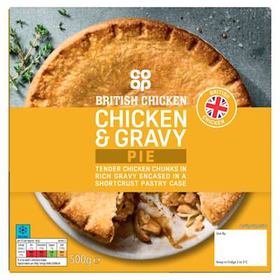 Co-op Chicken & Gravy Pie 500g Co-op Chicken & Gravy Pie 500g