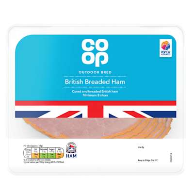 Co-op Mild Cured Breaded Ham 200g Co-op Mild Cured Breaded Ham 200g