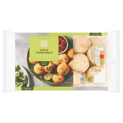 Co-op Garlic Doughballs Party Pack 270g Co-op Garlic Doughballs Party Pack 270g