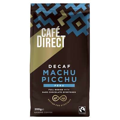 Cafedirect Fairtrade Ground Machu Picchu Decaf 200g Cafedirect Fairtrade Ground Machu Picchu Decaf 200g