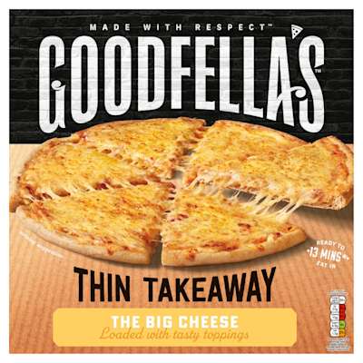 Goodfella's Thin Takeaway The Big Cheese Pizza 452g Goodfella's Thin Takeaway The Big Cheese Pizza 452g
