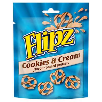 Mcvities Flipz Pretzels Cookies & Cream 90g Mcvities Flipz Pretzels Cookies & Cream 90g