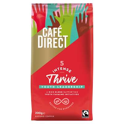 Cafedirect Fairtrade Thrive Intense Roast 200g Cafedirect Fairtrade Thrive Intense Roast 200g