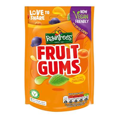 Rowntree's Fruit Gums Sharing Bag 150g Rowntree's Fruit Gums Sharing Bag 150g