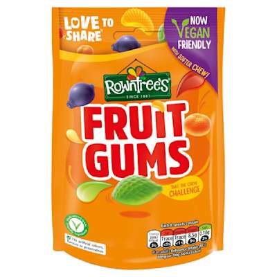 Rowntree’s Fruit Gums Sharing Bag 150g Rowntree’s Fruit Gums Sharing Bag 150g