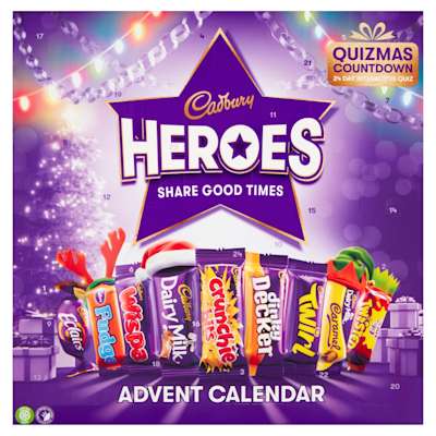 Cadbury Heroes Advent Calendar 230g Cadbury Heroes Advent Calendar 230g