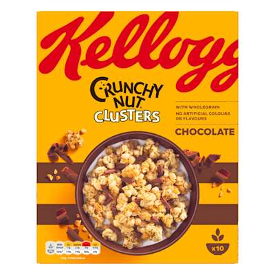 Kellogg's Crunchy Nut Clusters Chocolate Curls 450g Kellogg's Crunchy Nut Clusters Chocolate Curls 450g