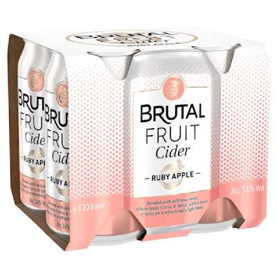 Brutal Fruit Cider Cans 4x330ml Brutal Fruit Cider Cans 4x330ml