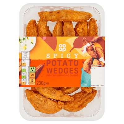 Co-op Spicy Potato Wedges 230g Co-op Spicy Potato Wedges 230g