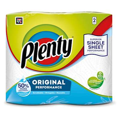 Plenty Original One Kitchen Roll 2 Roll Plenty Original One Kitchen Roll 2 Roll