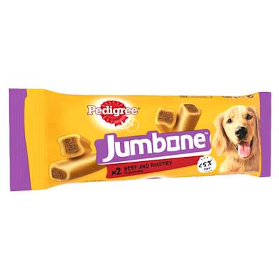 Pedigree Jumbone Adult Medium Dog Treat Beef & Poultry 2 Chews 180g Pedigree Jumbone Adult Medium Dog Treat Beef & Poultry 2 Chews 180g