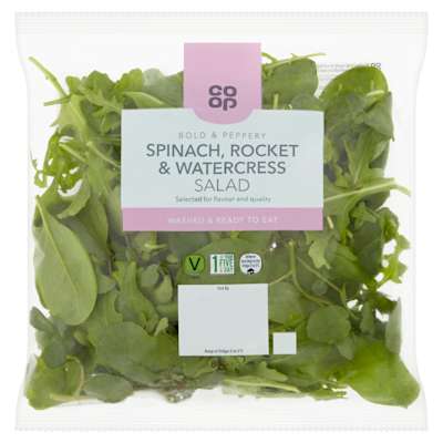 Co-op Watercress Spinach & Rocket 80g Co-op Watercress Spinach & Rocket 80g