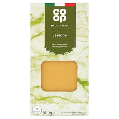 Co-op Lasagne 500g Co-op Lasagne 500g