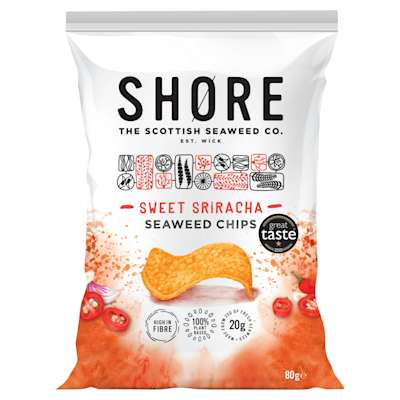 Shore Sweet Chilli Seaweed Chips 80g Shore Sweet Chilli Seaweed Chips 80g