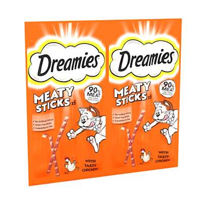 Dreamies Meaty Sticks with Chicken 30g Dreamies Meaty Sticks with Chicken 30g
