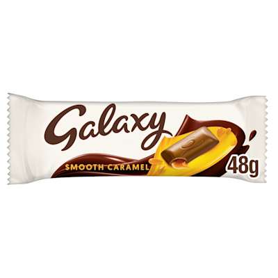 Galaxy Smooth Caramel & Milk Chocolate Snack Bar 48g Galaxy Smooth Caramel & Milk Chocolate Snack Bar 48g