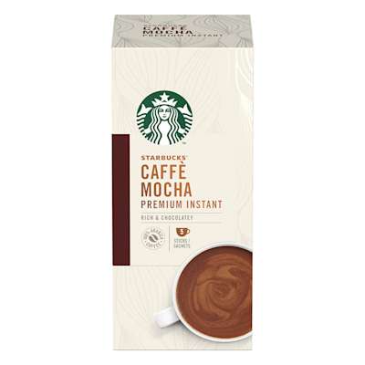 Starbucks® Caffè Mocha Premium Instant Sachets 5x24g Starbucks® Caffè Mocha Premium Instant Sachets 5x24g