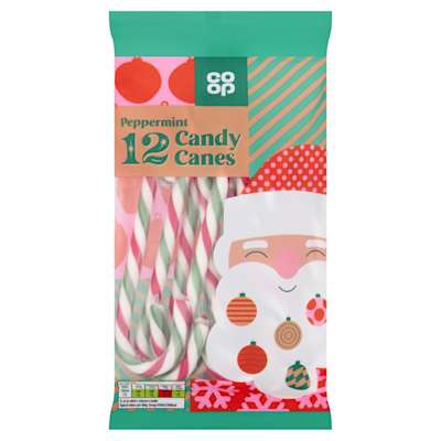 Co-op Peppermint Candy Canes 144G Co-op Peppermint Candy Canes 144G