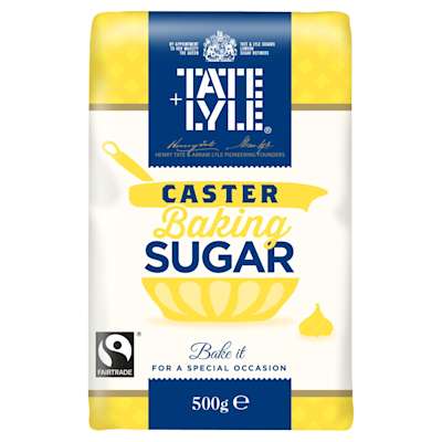 Tate & Lyle Fairtrade Caster Baking Sugar 500g Tate & Lyle Fairtrade Caster Baking Sugar 500g