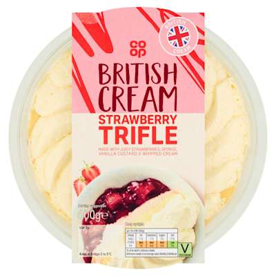 Co-op British Cream Strawberry Trifle 600g Co-op British Cream Strawberry Trifle 600g