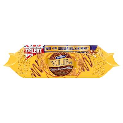 McVitie's V.I.Bs Caramel & Milk Chocolate Biscuits 250g McVitie's V.I.Bs Caramel & Milk Chocolate Biscuits 250g