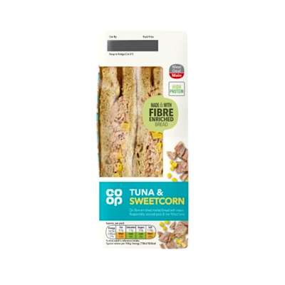 Co-op Tuna & Sweetcorn Sandwich Co-op Tuna & Sweetcorn Sandwich