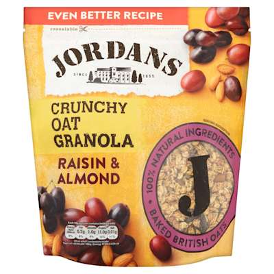 Jordans Raisin & Almond Crunchy Oats Granola 750g Jordans Raisin & Almond Crunchy Oats Granola 750g