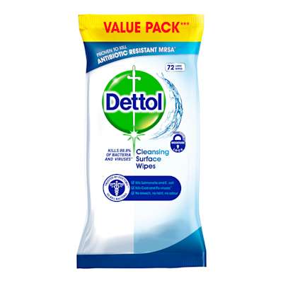 Dettol Antibacterial Surface Wipes 72s Dettol Antibacterial Surface Wipes 72s