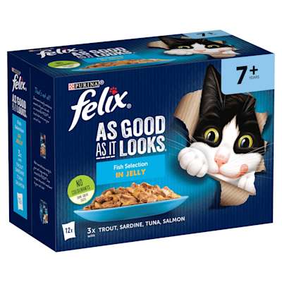 Felix As Good As It Looks 7+ Fish Cat Food 12x100g Felix As Good As It Looks 7+ Fish Cat Food 12x100g