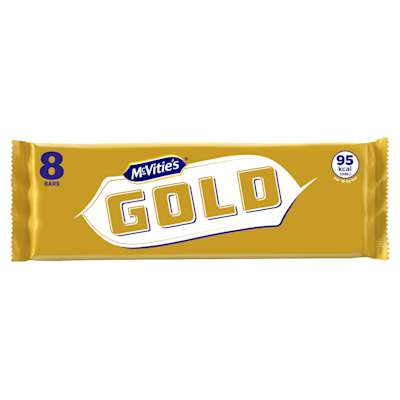 McVitie's Gold Milk Chocolate Biscuit Bars 8 Pack McVitie's Gold Milk Chocolate Biscuit Bars 8 Pack