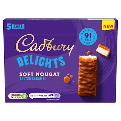 Cadbury Delights Salted Caramel 5pk 110g Cadbury Delights Salted Caramel 5pk 110g