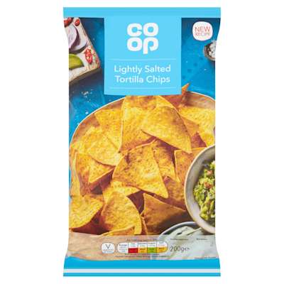 Co-op Lightly Salted Tortilla Chips 200g Co-op Lightly Salted Tortilla Chips 200g