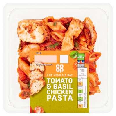 Co-op Tomato Basil And Chicken Pasta Salad 285g Co-op Tomato Basil And Chicken Pasta Salad 285g