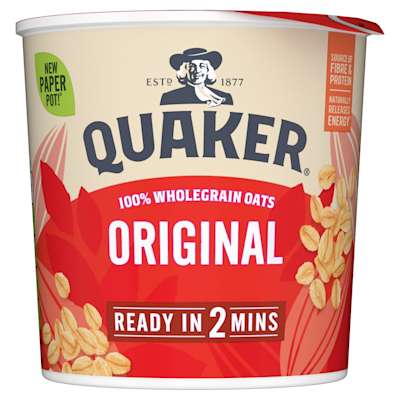 Quaker Oat Original Porridge Pot 45g Quaker Oat Original Porridge Pot 45g