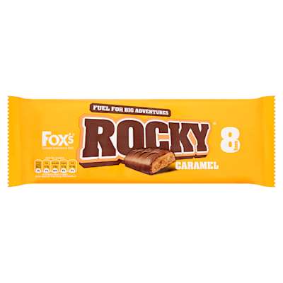 Fox's Rocky 8 Caramel Bars 169g Fox's Rocky 8 Caramel Bars 169g