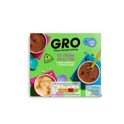 Co-op GRO Ice Cream Multipack Selection 4x95ml Co-op GRO Ice Cream Multipack Selection 4x95ml