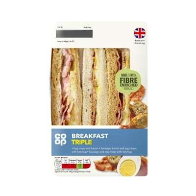 Co-op Breakfast Triple Sandwich Co-op Breakfast Triple Sandwich