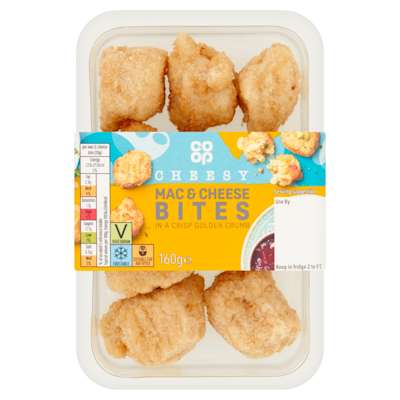 Co-op Mac n Cheese Bites 160g Co-op Mac n Cheese Bites 160g