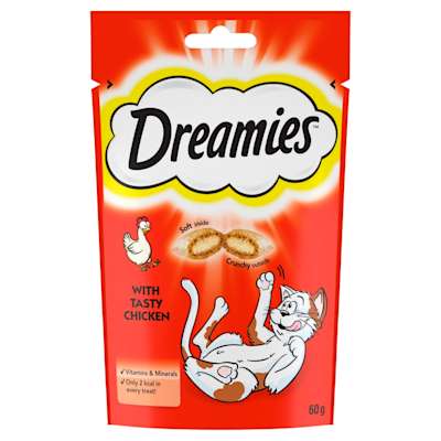 Dreamies Cat Treat Biscuits with Chicken 60g Dreamies Cat Treat Biscuits with Chicken 60g