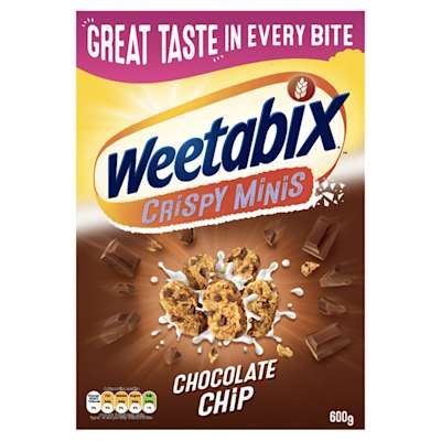 Weetabix Crispy Minis Chocolate Chip 600g Weetabix Crispy Minis Chocolate Chip 600g