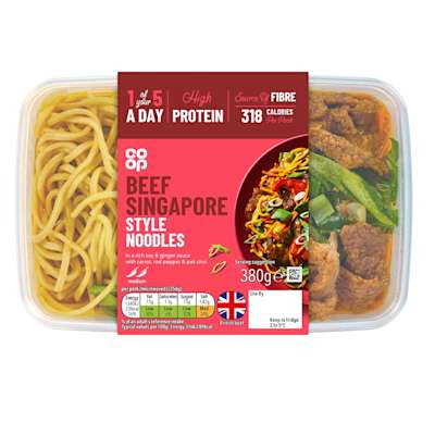 Co-op Beef Singapore Style Noodles 380g Co-op Beef Singapore Style Noodles 380g