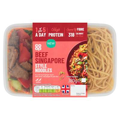 Co-op Beef Singapore Style Noodles 380g Co-op Beef Singapore Style Noodles 380g