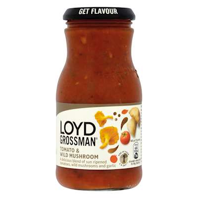 Loyd Grossman Tomato & Wild Mushroom Sauce 350g Loyd Grossman Tomato & Wild Mushroom Sauce 350g