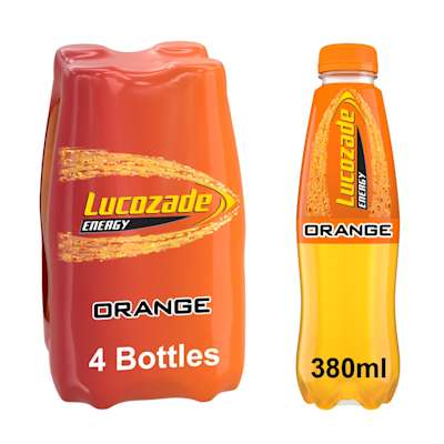 Lucozade Energy Orange 4 x 380ml Lucozade Energy Orange 4 x 380ml