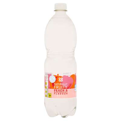 Co-op Naturally Fruity Peach & Raspberry Flavour Still Spring Water 1ltr Co-op Naturally Fruity Peach & Raspberry Flavour Still Spring Water 1ltr